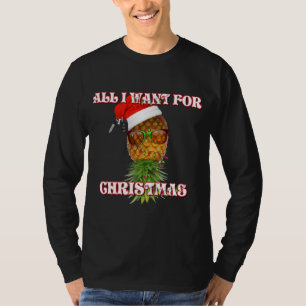 Alles, was ich für das Party der Weihnachtsschwin T-Shirt