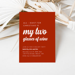 Alles, was ich für Weihnachten Funny Party Einladu Einladung