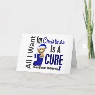 Alles, was ich für Weihnachts-Colon-Krebs Gewollt Feiertagskarte