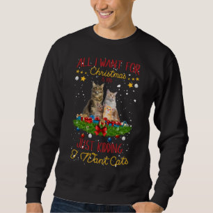 Alles, was ich für Weihnachts-Kitten Cat Kitty Wei Sweatshirt