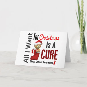 Alles, was ich für Weihnachtsblutkrebs Gewollt hab Feiertagskarte