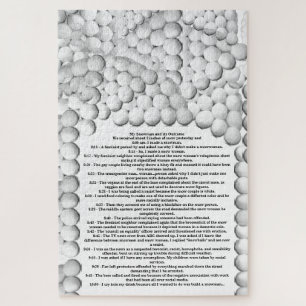 ALLES, WAS ICH GEWOLLT HABE, IST EINEN SCHNEEJENIG PUZZLE