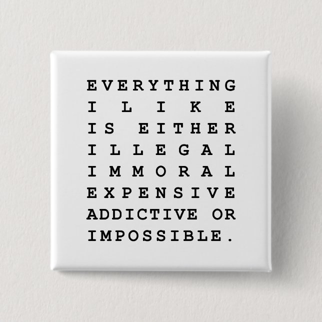 Alles, was ich mag button (Vorderseite)