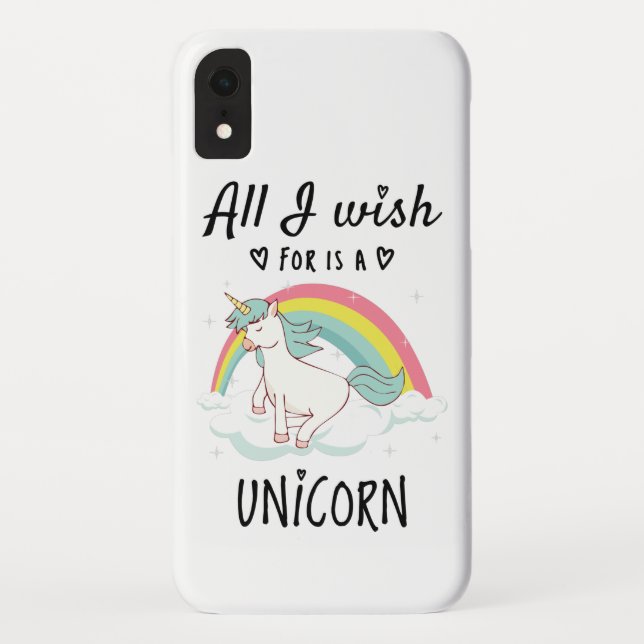 Alles, was ich mir wünsche, ist ein Einhorn Case-Mate iPhone Hülle (Rückseite)
