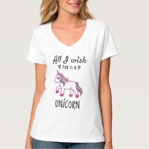 Alles, was ich mir wünsche, ist ein Einhorn T-Shirt