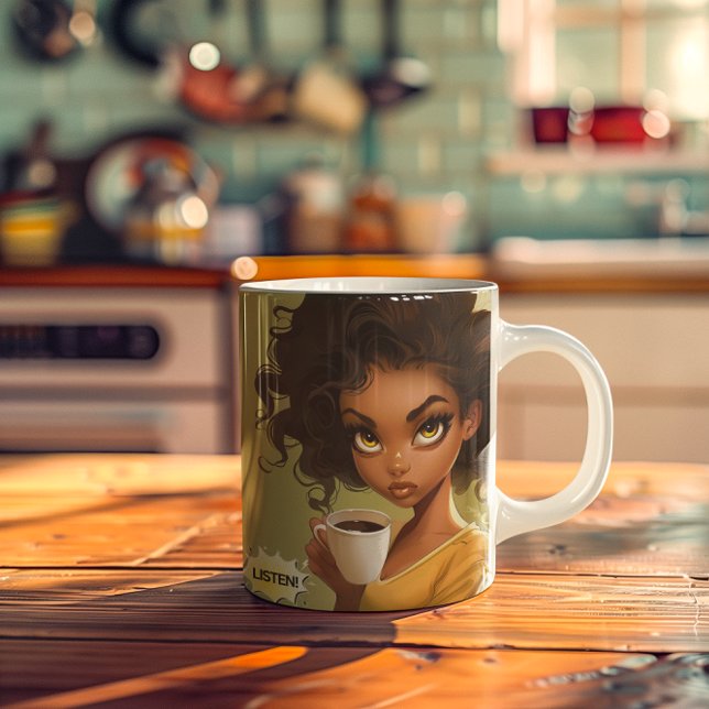 "Alles, was ich sage oder vor dem Kaffee mache" Ta Tasse (She's not playing "Nothing she says before her coffee counts"! Cute and funny coffee mug")