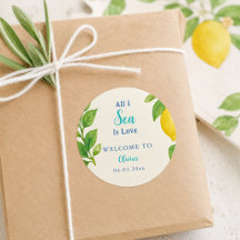 Alles, was ich sehe, ist Liebe Coastal Lemon Gelbe