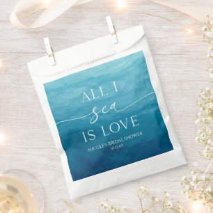 Alles was ich sehe ist Liebe Ozean Strand Meer Bra Geschenktütchen