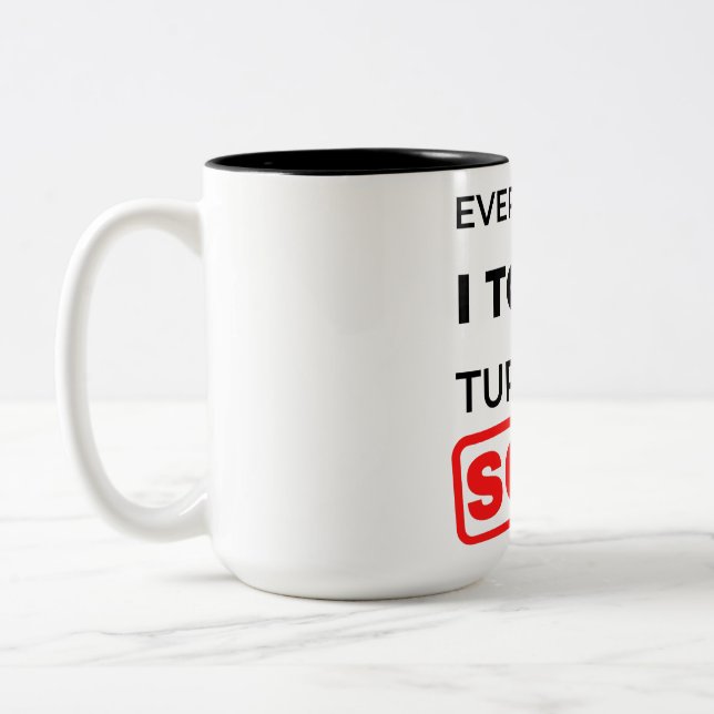 Alles, was ich Touch, wird zu verkaufen 2 Zweifarbige Tasse (Links)