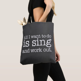 Alles, was ich tun möchte, ist singen und trainier