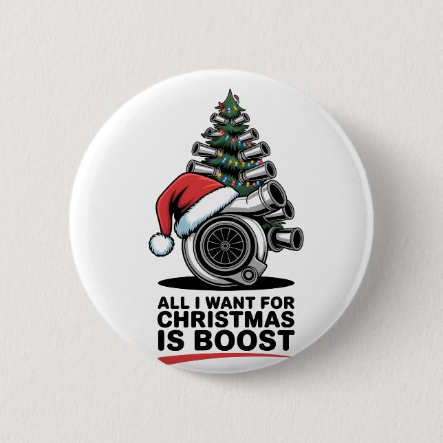 Alles, was ich will Boost Weihnachten Boost Turbo  Button (Vorderseite)