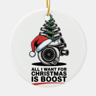 Alles, was ich will Boost Weihnachten Boost Turbo  Keramik Ornament