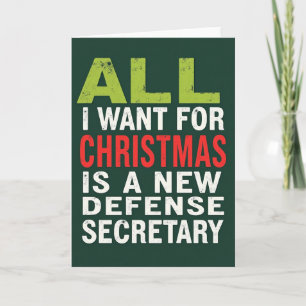 Alles was ich will Weihnachtswunschkarte Karte