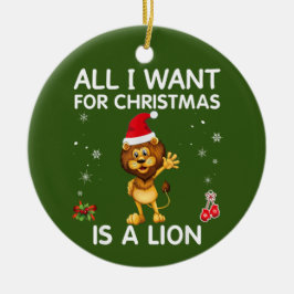 Alles, was ich zu Weihnachten Gewollt habe, ist ei Keramik Ornament