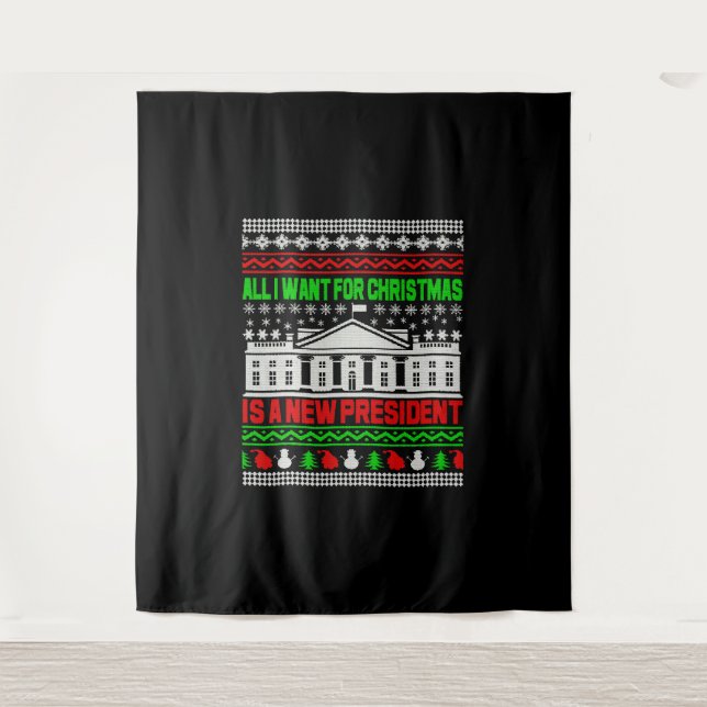 Alles, was ich zu Weihnachten Gewollt habe, ist ei Wandteppich (Vorderseite)