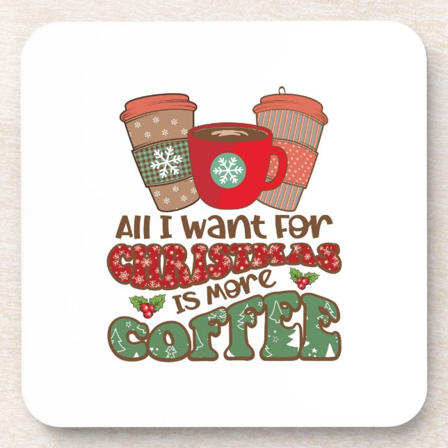 Alles, was ich zu Weihnachten Gewollt habe, ist me Getränkeuntersetzer (Vorderseite)