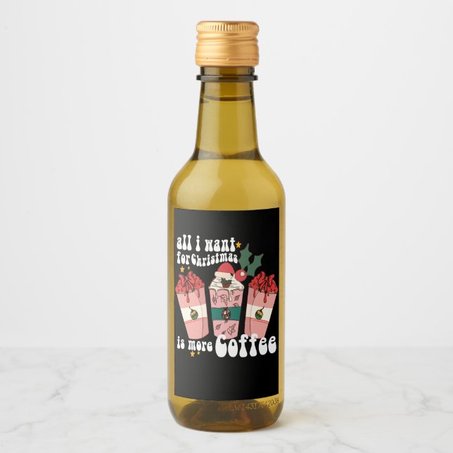 Alles, was ich zu Weihnachten Gewollt habe, ist me Weinetikett (Vorderseite)