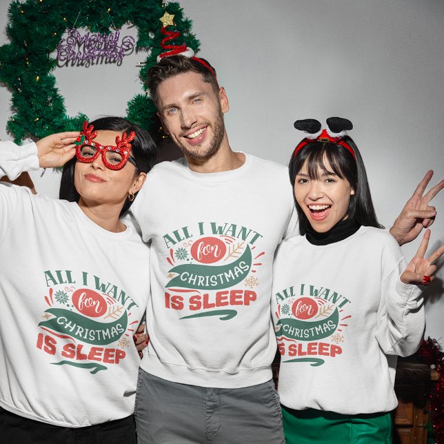 Alles, was ich zu Weihnachten gewollt habe, ist Sc Sweatshirt (All i want for christmas is sleep sweatshirt
)