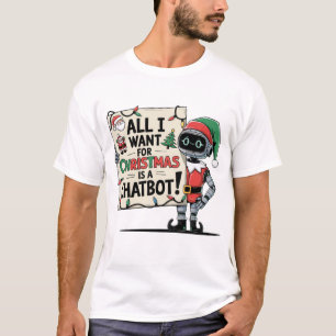 🤖 Alles, was ich zu Weihnachten Gewollt habe, ist T-Shirt