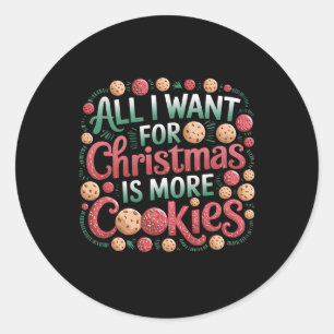 Alles, was ich zu Weihnachten Gewollt habe, sind K Runder Aufkleber