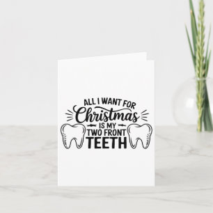 Alles, was ich zu Weihnachten Gewollt habe, sind m Karte