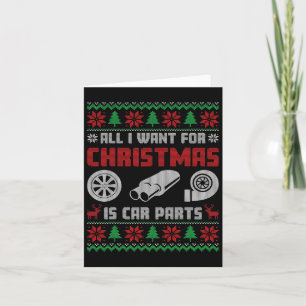 Alles, was ich zu Weihnachten Gewollt habe, sind m Karte