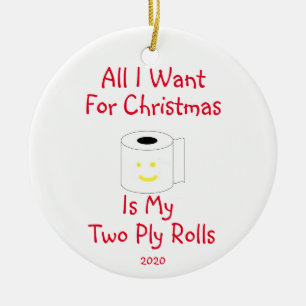 Alles, was ich zu Weihnachten Gewollt habe, sind m Keramik Ornament