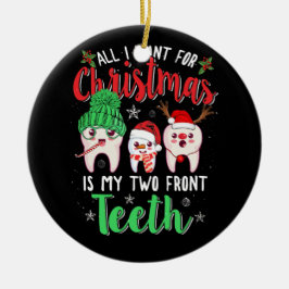 Alles, was ich zu Weihnachten Gewollt habe, sind m Keramik Ornament
