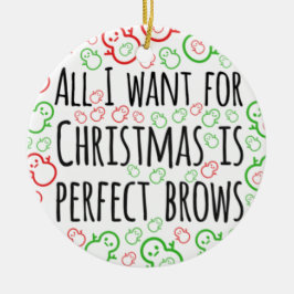 Alles, was ich zu Weihnachten gewollt habe, sind p Keramik Ornament