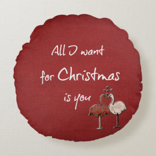 Alles, was ich zu Weihnachten gewollt habe, sind S Rundes Kissen
