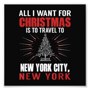Alles, was ich zu Weihnachten nach New York City G Fotodruck