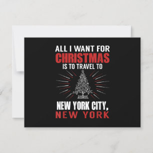 Alles, was ich zu Weihnachten nach New York City G RSVP Karte
