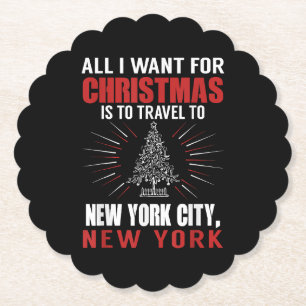 Alles, was ich zu Weihnachten nach New York City G Untersetzer