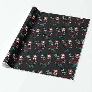 Alles, was ich zu Weihnachten/Weihnachten Gewollt  Geschenkpapier