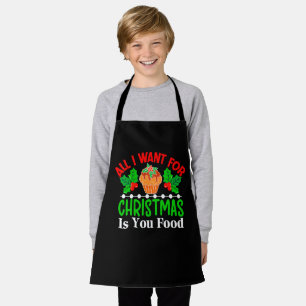 Alles, was ich zu Weihnachten will, bist du Food-8 Schürze