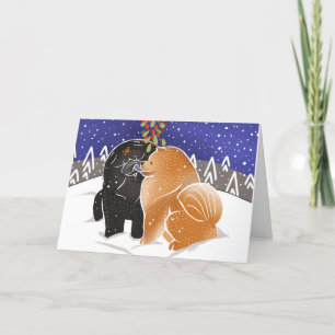 ALLES WAS ICH ZU WEIHNACHTEN WILL Chow anpassen Te Karte