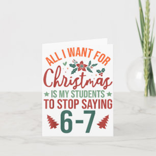 Alles, was ich zu Weihnachten will, ist, dass mein Karte