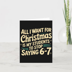 Alles, was ich zu Weihnachten will, ist, dass mein Karte