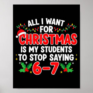 Alles, was ich zu Weihnachten will, ist, dass mein Poster