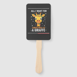 Alles, was ich zu Weihnachten will, ist ein Giraff Fächer