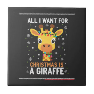 Alles, was ich zu Weihnachten will, ist ein Giraff Fliese