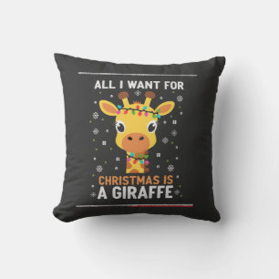 Alles, was ich zu Weihnachten will, ist ein Giraff Kissen