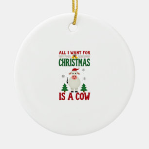 Alles, was ich zu Weihnachten will, ist ein hässli Keramik Ornament