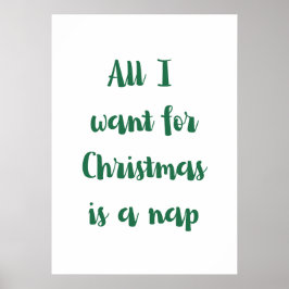 Alles, was ich zu Weihnachten will, ist ein Nicker Poster