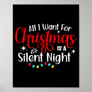 Alles, was ich zu Weihnachten will, ist ein stille Poster