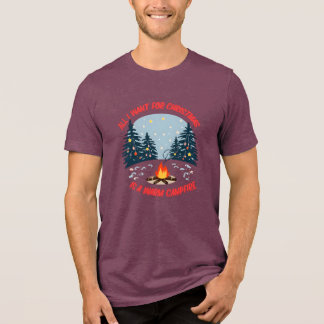 ALLES WAS ICH ZU WEIHNACHTEN WILL IST EIN WARMES L Tri-Blend SHIRT
