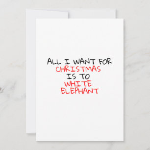 ALLES WAS ICH ZU WEIHNACHTEN WILL IST EIN WEISSES EINLADUNG