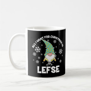 Alles, was ich zu Weihnachten will, ist Lefse Weih Kaffeetasse