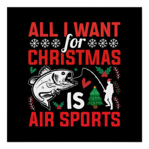 Alles, was ich zu Weihnachten will, ist Luftsport Poster