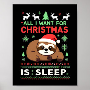 Alles, was ich zu Weihnachten will, ist Schlaf - L Poster